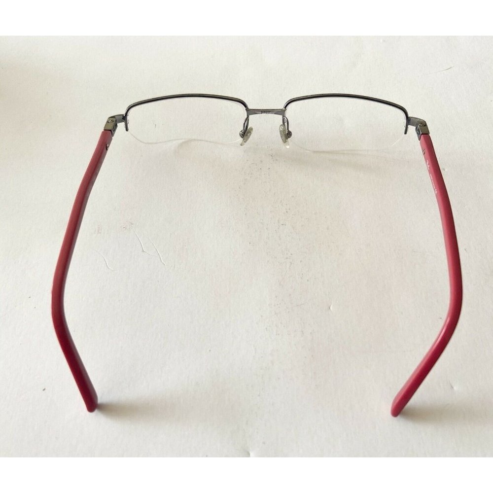 Ray Ban Rb6102 Silver And Red Rectangular Glasses - image 5